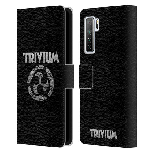 Trivium Graphics Swirl Logo Leather Book Wallet Case Cover For Huawei Nova 7 SE/P40 Lite 5G