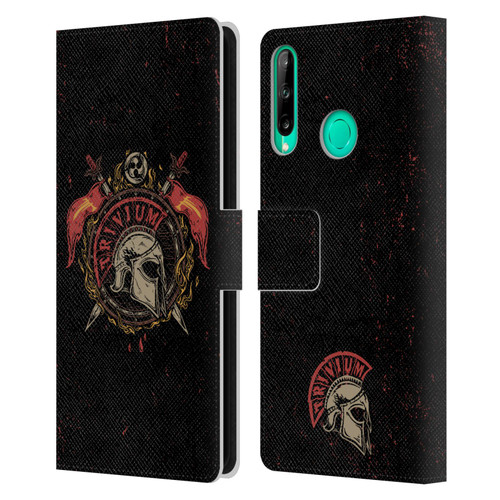 Trivium Graphics Knight Helmet Leather Book Wallet Case Cover For Huawei P40 lite E