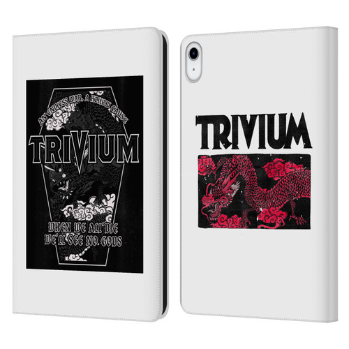 Trivium Graphics Double Dragons Leather Book Wallet Case Cover For Apple iPad 10.9 2022/2025