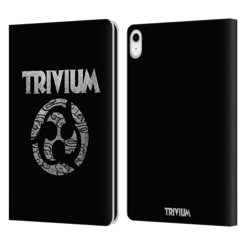 Trivium Graphics Swirl Logo Leather Book Wallet Case Cover For Apple iPad 10.9 (2022)