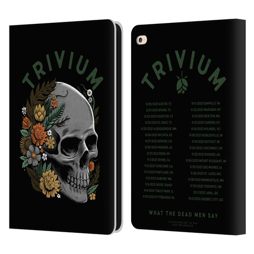 Trivium Graphics Skelly Flower Leather Book Wallet Case Cover For Apple iPad Air 2 (2014)