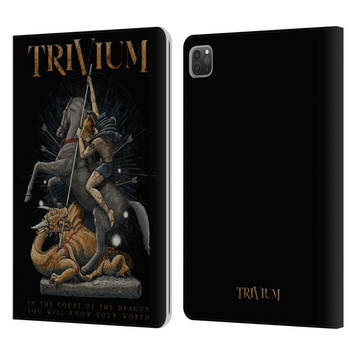 Trivium Graphics Dragon Slayer Leather Book Wallet Case Cover For Apple iPad Pro 11 2020 / 2021 / 2022