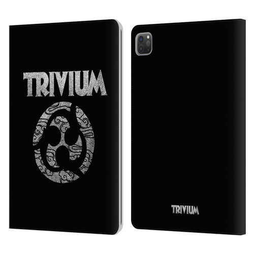 Trivium Graphics Swirl Logo Leather Book Wallet Case Cover For Apple iPad Pro 11 2020 / 2021 / 2022