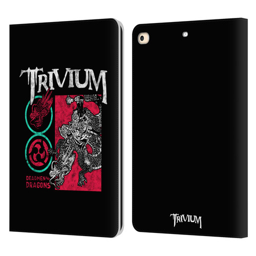 Trivium Graphics Deadmen And Dragons Date Leather Book Wallet Case Cover For Apple iPad 9.7 2017 / iPad 9.7 2018