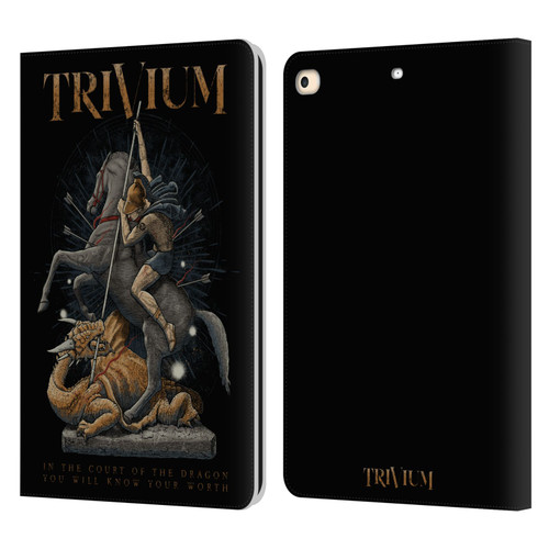 Trivium Graphics Dragon Slayer Leather Book Wallet Case Cover For Apple iPad 9.7 2017 / iPad 9.7 2018