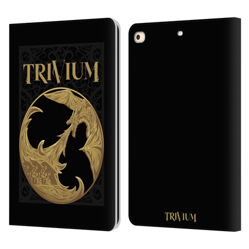 Trivium Graphics The Phalanx Leather Book Wallet Case Cover For Apple iPad 9.7 2017 / iPad 9.7 2018