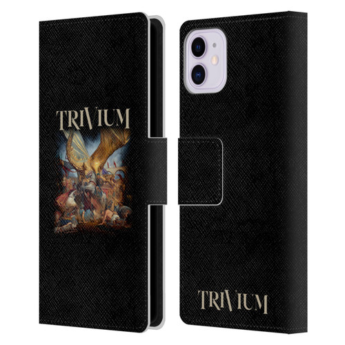 Trivium Graphics In The Court Of The Dragon Leather Book Wallet Case Cover For Apple iPhone 11