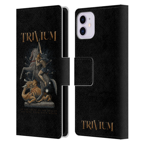 Trivium Graphics Dragon Slayer Leather Book Wallet Case Cover For Apple iPhone 11