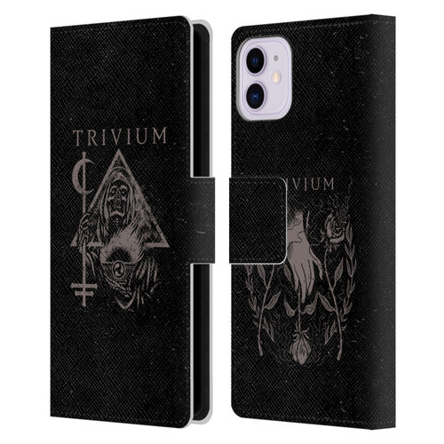 Trivium Graphics Reaper Triangle Leather Book Wallet Case Cover For Apple iPhone 11