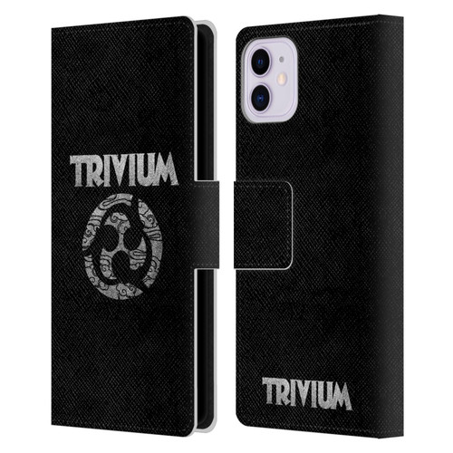 Trivium Graphics Swirl Logo Leather Book Wallet Case Cover For Apple iPhone 11