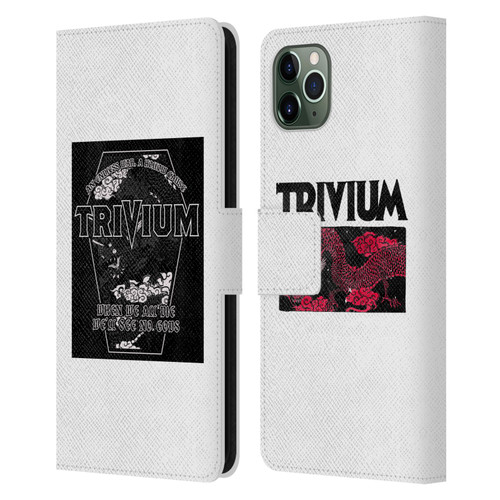 Trivium Graphics Double Dragons Leather Book Wallet Case Cover For Apple iPhone 11 Pro Max