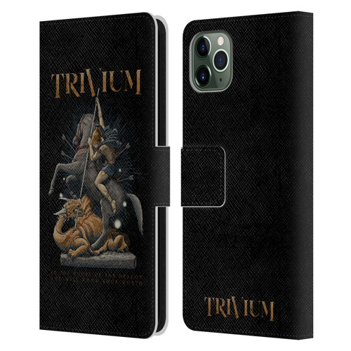 Trivium Graphics Dragon Slayer Leather Book Wallet Case Cover For Apple iPhone 11 Pro Max