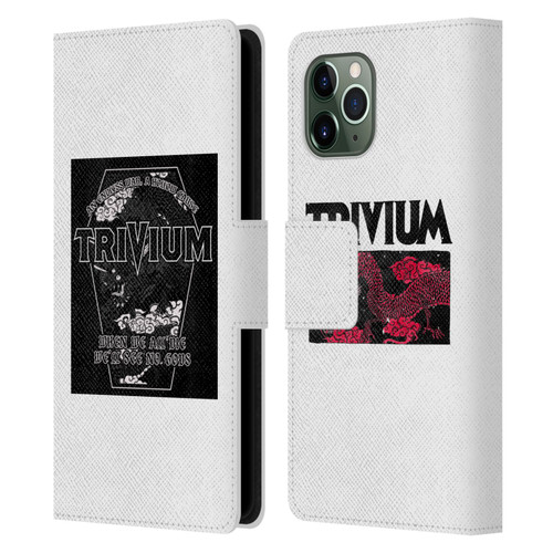 Trivium Graphics Double Dragons Leather Book Wallet Case Cover For Apple iPhone 11 Pro
