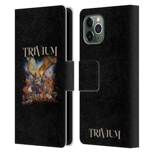 Trivium Graphics In The Court Of The Dragon Leather Book Wallet Case Cover For Apple iPhone 11 Pro