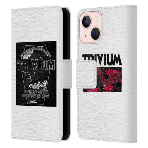Trivium Graphics Double Dragons Leather Book Wallet Case Cover For Apple iPhone 13 Mini