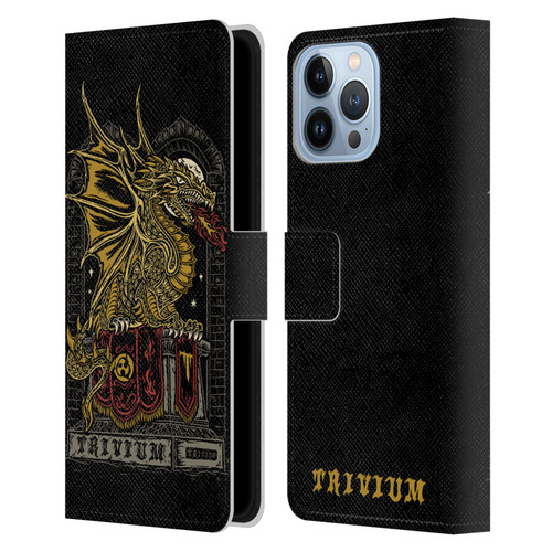 Trivium Graphics Big Dragon Leather Book Wallet Case Cover For Apple iPhone 13 Pro Max