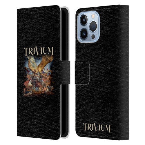 Trivium Graphics In The Court Of The Dragon Leather Book Wallet Case Cover For Apple iPhone 13 Pro Max