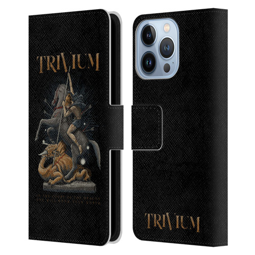 Trivium Graphics Dragon Slayer Leather Book Wallet Case Cover For Apple iPhone 13 Pro