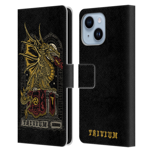 Trivium Graphics Big Dragon Leather Book Wallet Case Cover For Apple iPhone 14 Plus