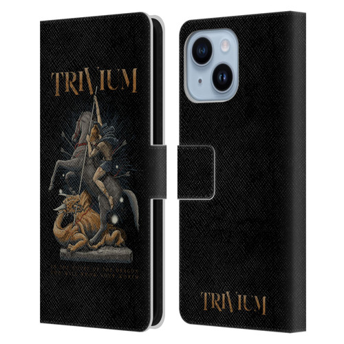 Trivium Graphics Dragon Slayer Leather Book Wallet Case Cover For Apple iPhone 14 Plus