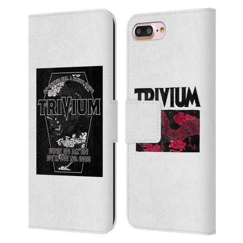 Trivium Graphics Double Dragons Leather Book Wallet Case Cover For Apple iPhone 7 Plus / iPhone 8 Plus