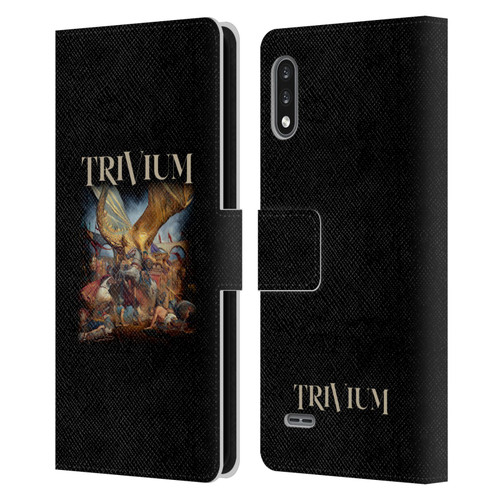 Trivium Graphics In The Court Of The Dragon Leather Book Wallet Case Cover For LG K22