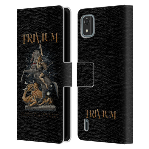 Trivium Graphics Dragon Slayer Leather Book Wallet Case Cover For Nokia C2 2nd Edition