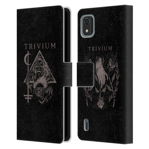 Trivium Graphics Reaper Triangle Leather Book Wallet Case Cover For Nokia C2 2nd Edition