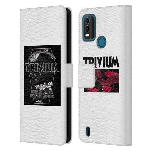 Trivium Graphics Double Dragons Leather Book Wallet Case Cover For Nokia G11 Plus