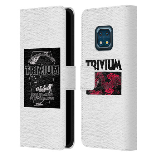 Trivium Graphics Double Dragons Leather Book Wallet Case Cover For Nokia XR20