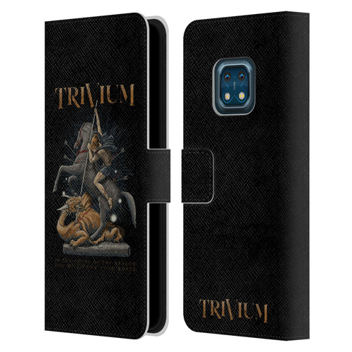 Trivium Graphics Dragon Slayer Leather Book Wallet Case Cover For Nokia XR20