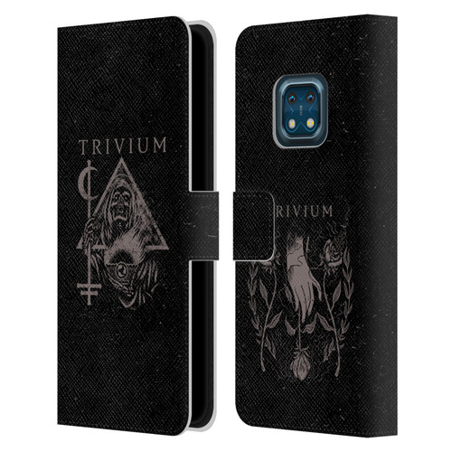 Trivium Graphics Reaper Triangle Leather Book Wallet Case Cover For Nokia XR20