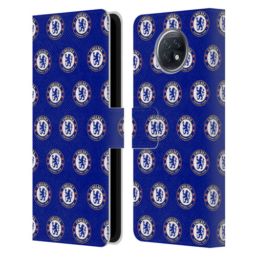 Chelsea Football Club Crest Pattern Leather Book Wallet Case Cover For Xiaomi Redmi Note 9T 5G