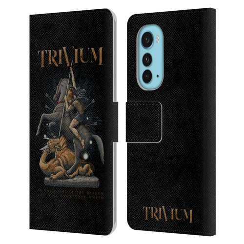 Trivium Graphics Dragon Slayer Leather Book Wallet Case Cover For Motorola Edge (2022)