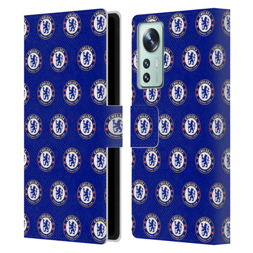 Chelsea Football Club Crest Pattern Leather Book Wallet Case Cover For Xiaomi 12