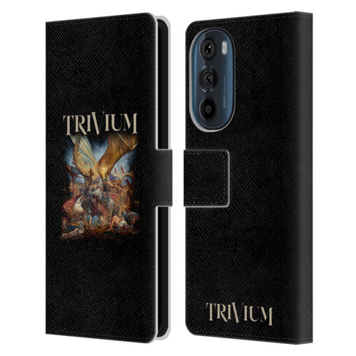Trivium Graphics In The Court Of The Dragon Leather Book Wallet Case Cover For Motorola Edge 30
