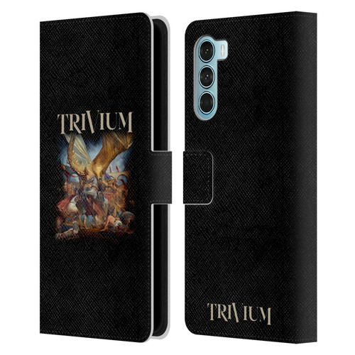 Trivium Graphics In The Court Of The Dragon Leather Book Wallet Case Cover For Motorola Edge S30 / Moto G200 5G
