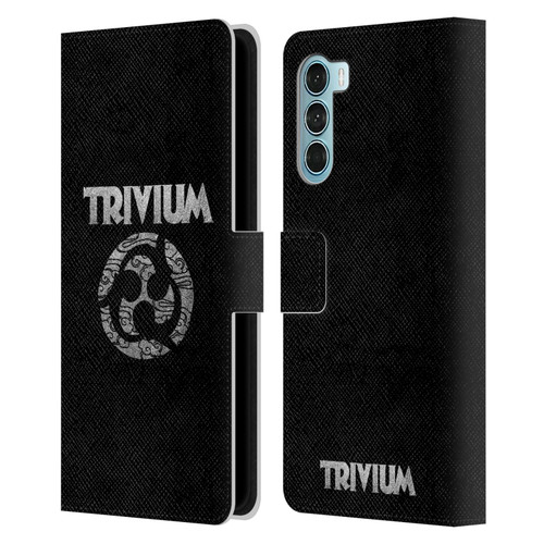 Trivium Graphics Swirl Logo Leather Book Wallet Case Cover For Motorola Edge S30 / Moto G200 5G