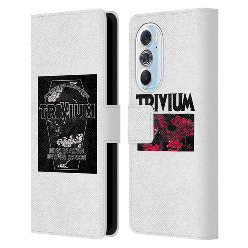 Trivium Graphics Double Dragons Leather Book Wallet Case Cover For Motorola Edge X30