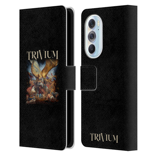 Trivium Graphics In The Court Of The Dragon Leather Book Wallet Case Cover For Motorola Edge X30