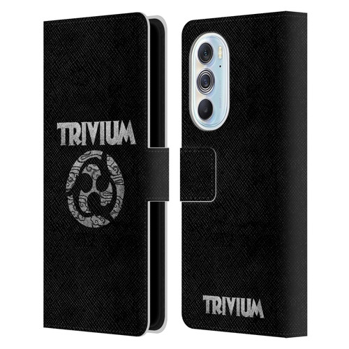 Trivium Graphics Swirl Logo Leather Book Wallet Case Cover For Motorola Edge X30