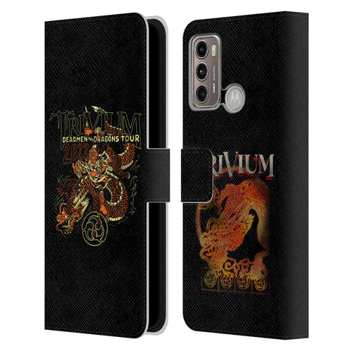 Trivium Graphics Deadmen And Dragons Leather Book Wallet Case Cover For Motorola Moto G60 / Moto G40 Fusion