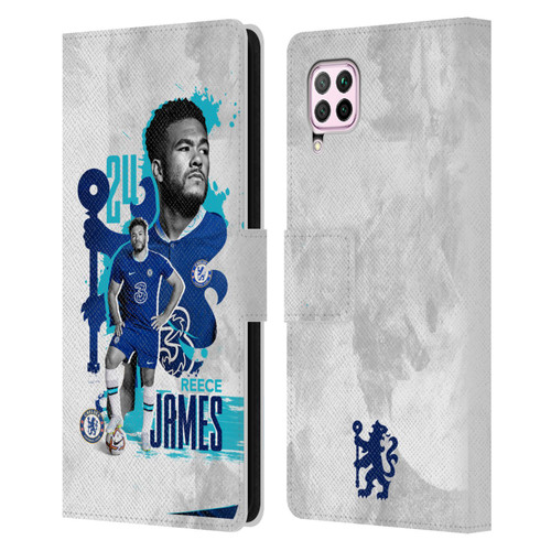 Chelsea Football Club 2022/23 First Team Reece James Leather Book Wallet Case Cover For Huawei Nova 6 SE / P40 Lite