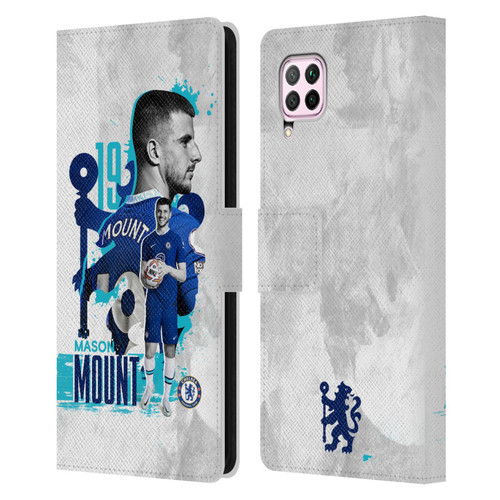 Chelsea Football Club 2022/23 First Team Mason Mount Leather Book Wallet Case Cover For Huawei Nova 6 SE / P40 Lite