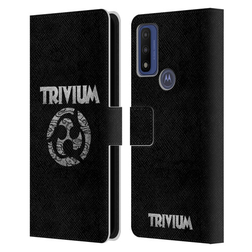 Trivium Graphics Swirl Logo Leather Book Wallet Case Cover For Motorola G Pure