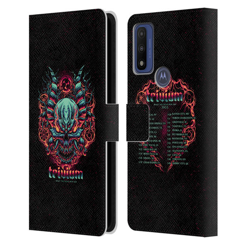 Trivium Graphics What The Dead Men Say Leather Book Wallet Case Cover For Motorola G Pure