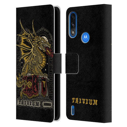 Trivium Graphics Big Dragon Leather Book Wallet Case Cover For Motorola Moto E7 Power / Moto E7i Power