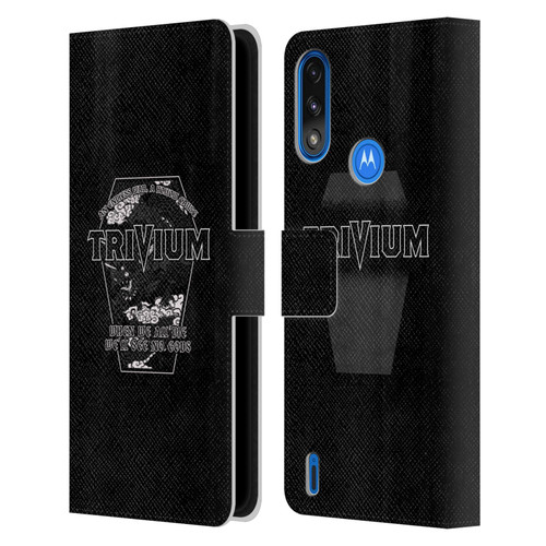Trivium Graphics No Gods Leather Book Wallet Case Cover For Motorola Moto E7 Power / Moto E7i Power