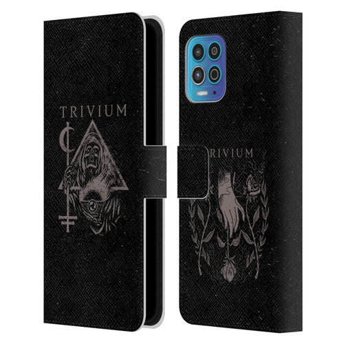 Trivium Graphics Reaper Triangle Leather Book Wallet Case Cover For Motorola Moto G100