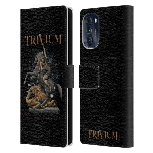 Trivium Graphics Dragon Slayer Leather Book Wallet Case Cover For Motorola Moto G (2022)